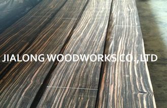Placage de bois d'ébène de Macassar de placage découpé en tranches par coupe noire de quart pour des meubles