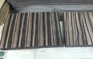 Placage en bois naturel de plancher, grain droit de placage Amara de bois d'ébène