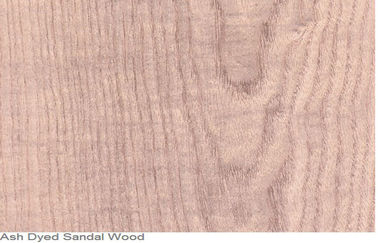 Ash Dyed Wood Veneer Natural rouge a découpé la coupe en tranches, panneaux en bois minces de placage